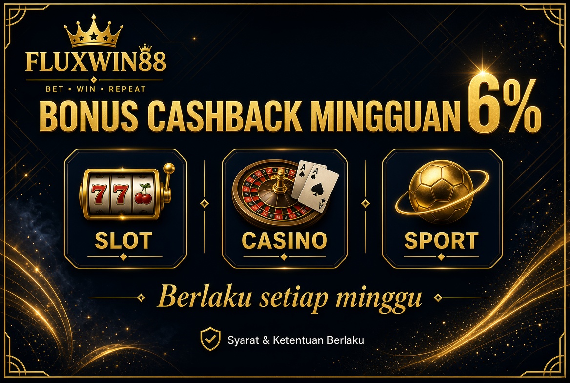 Cashback mingguan all game 6%